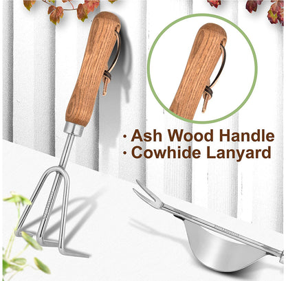 Tools Stainless Steel Tools With Wooden Handle 4-piece Set